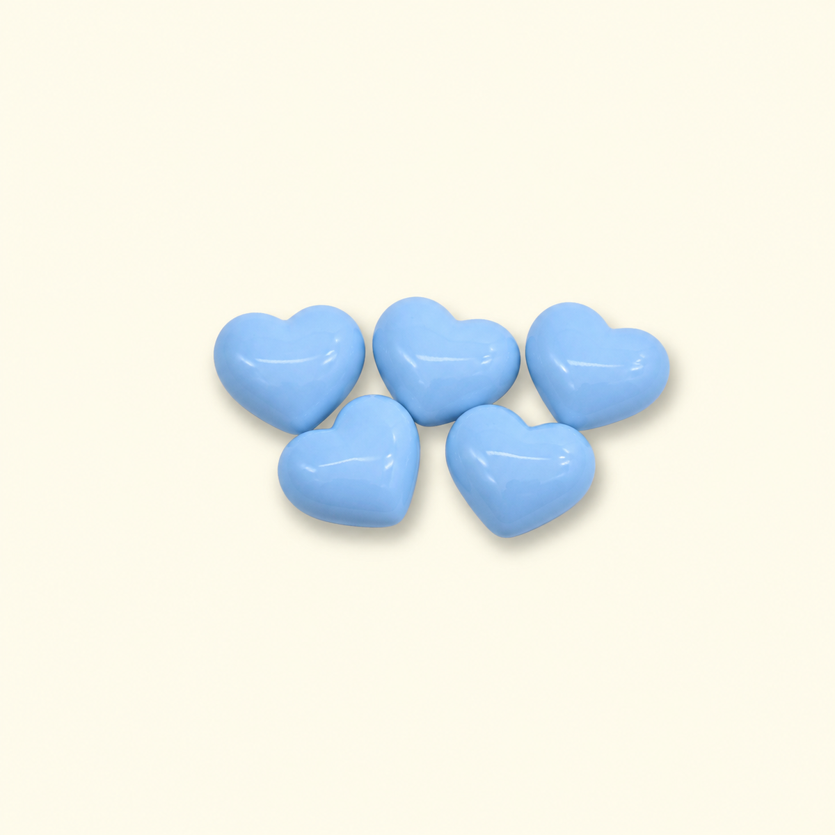 Blue pastel heart dog collar charms for Petiria interchangeable charm collars