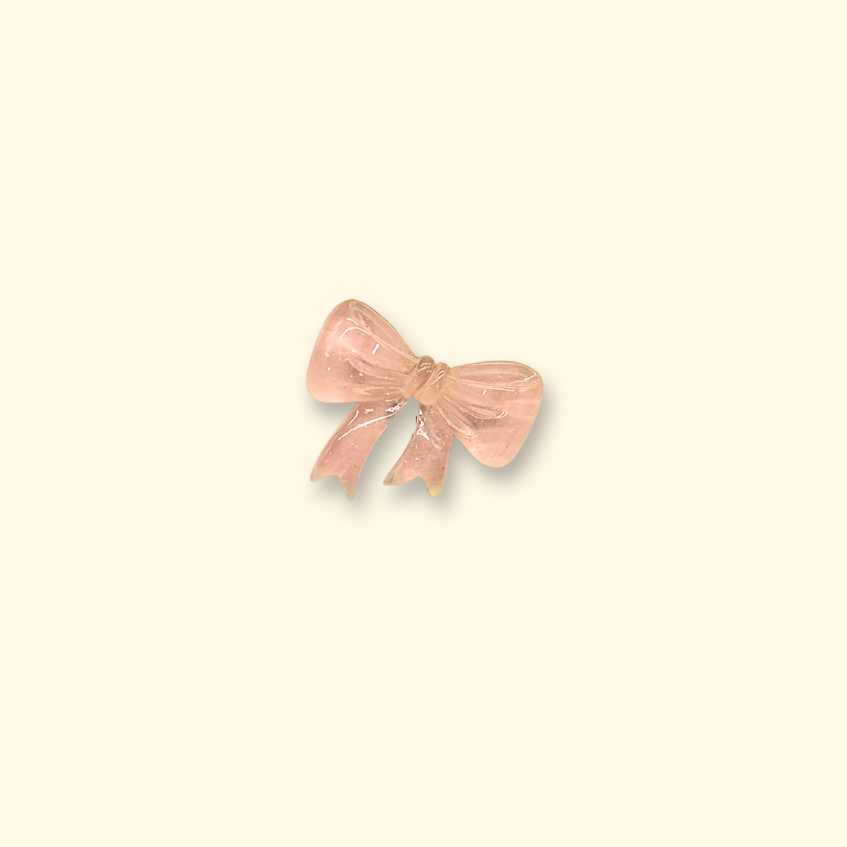 Adorable pink bow charm for pet collars, a sweet and elegant touch to your pet's fashion.