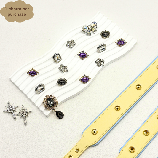 Sparkling Gem Snap Charms