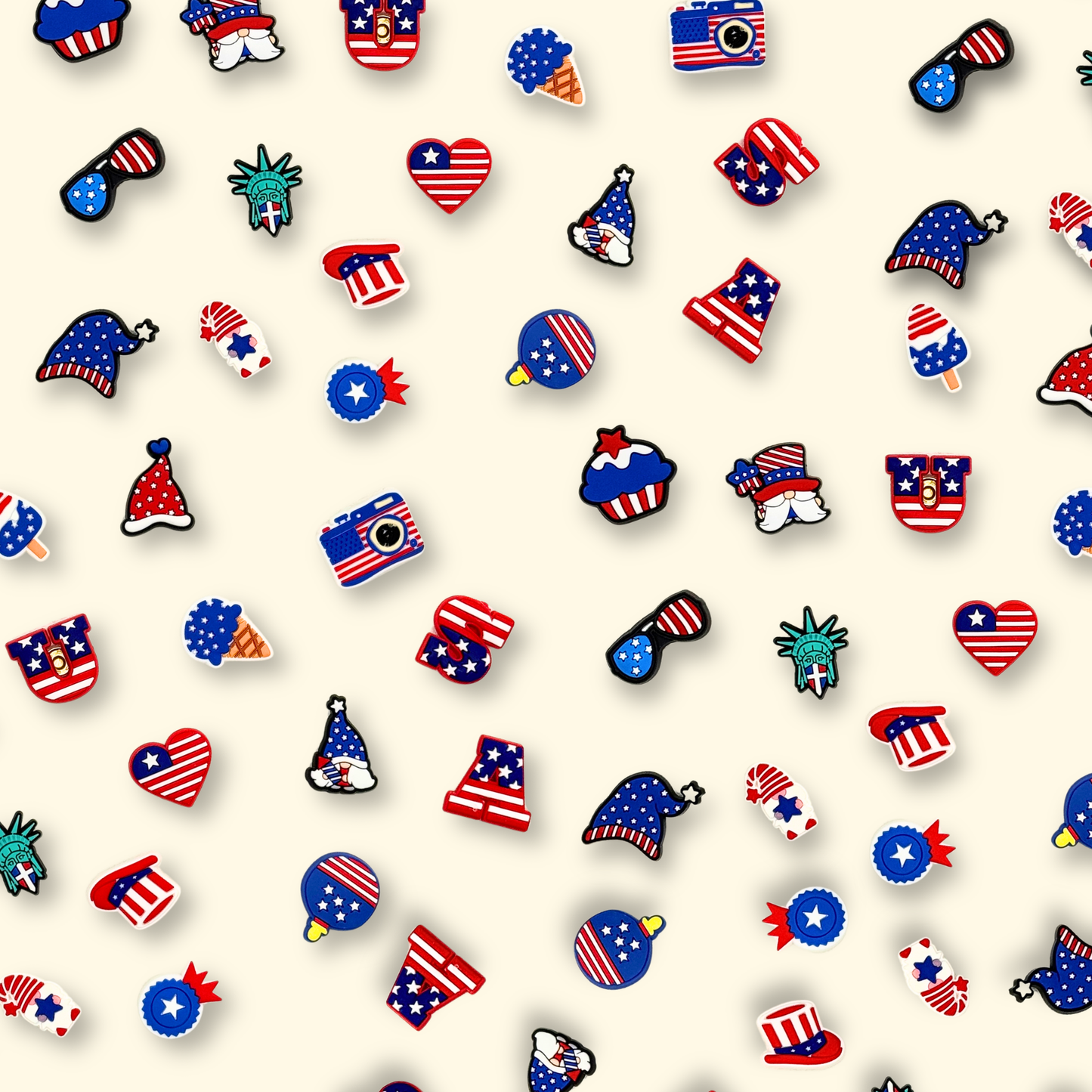 USA 250th Anniversary Themed Pet Collar Charms