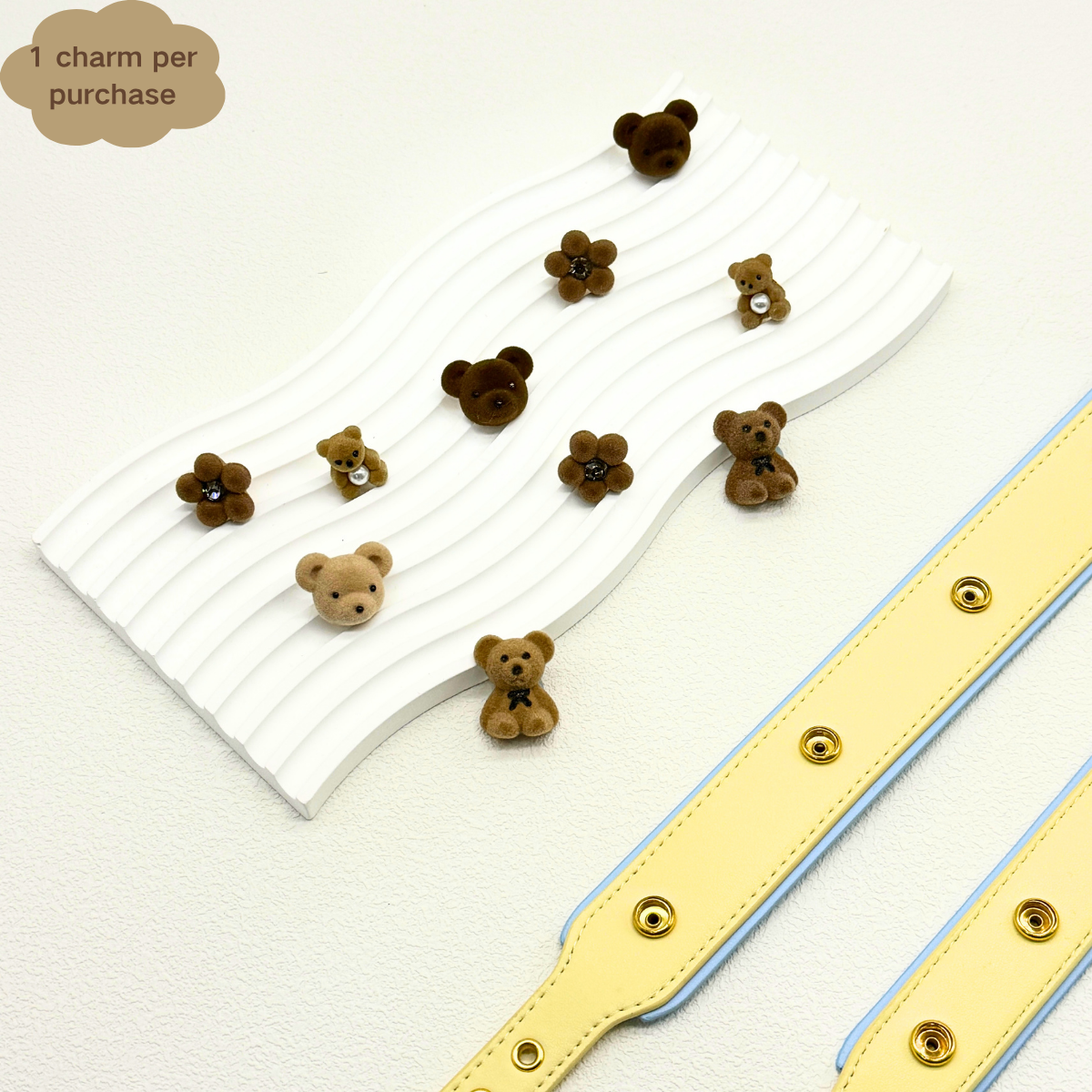 Cozy Teddy Snap Charms