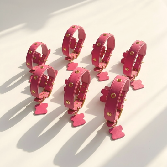 Blush Pink Interchangeable Charm Collar for Cats & Dogs