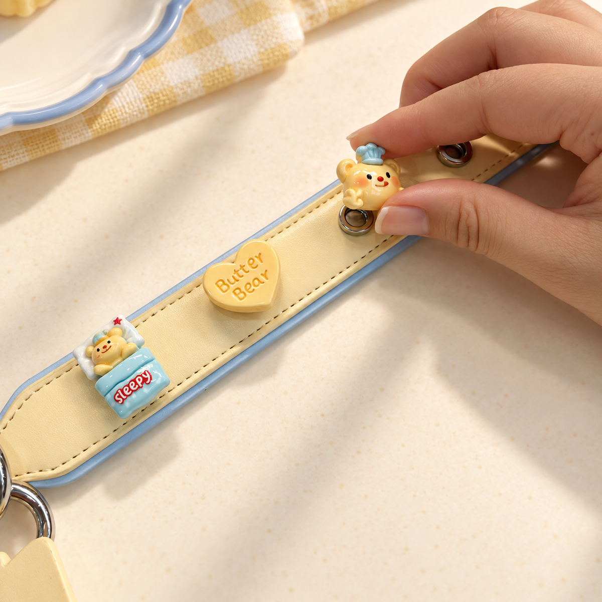 Yellow Bear Dog Collar Charms