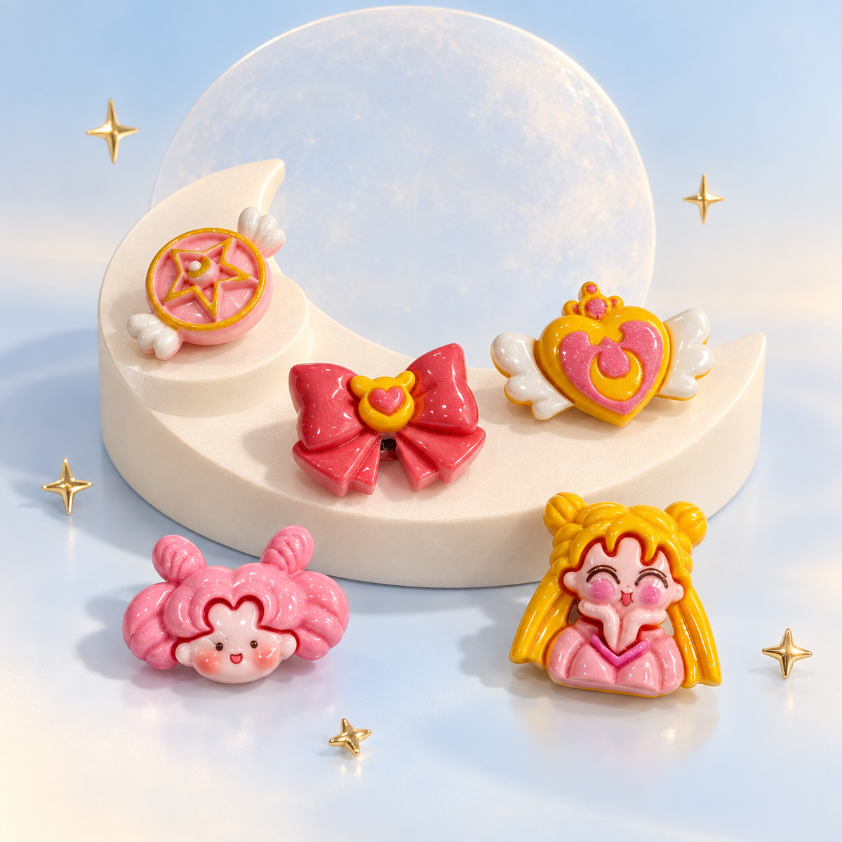 Magical Girl Pet Collar Charm