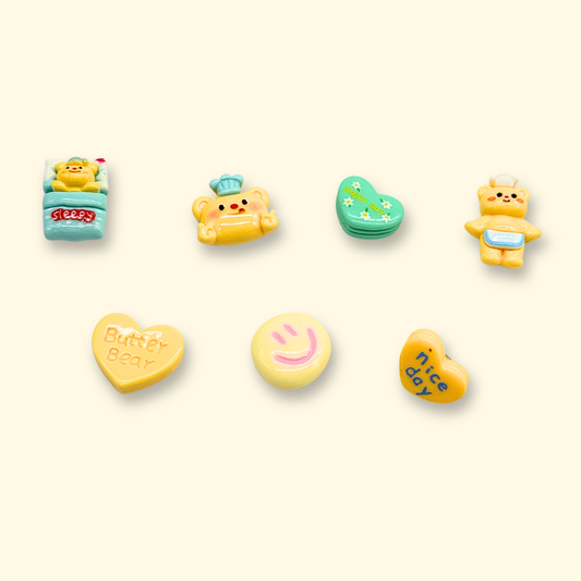 Yellow Bear Dog Collar Charms