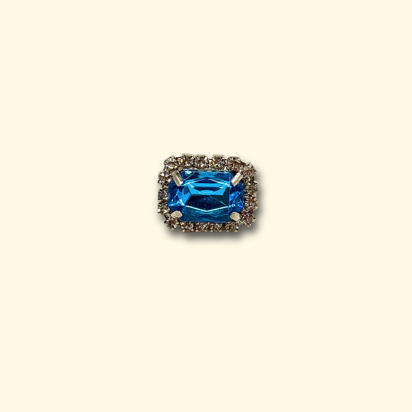 Aqua Dream Pet Charm - Sparkling blue diamond charm for your pet’s collar