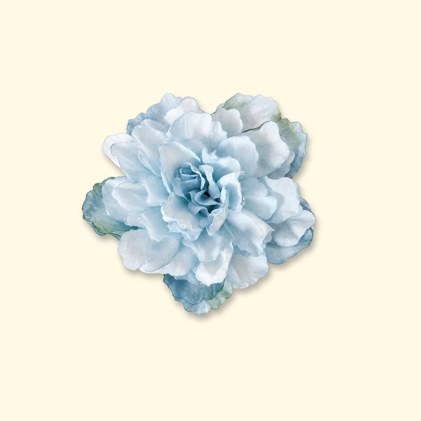 Blue flower pet hair clip – small dog and cat hair accessory