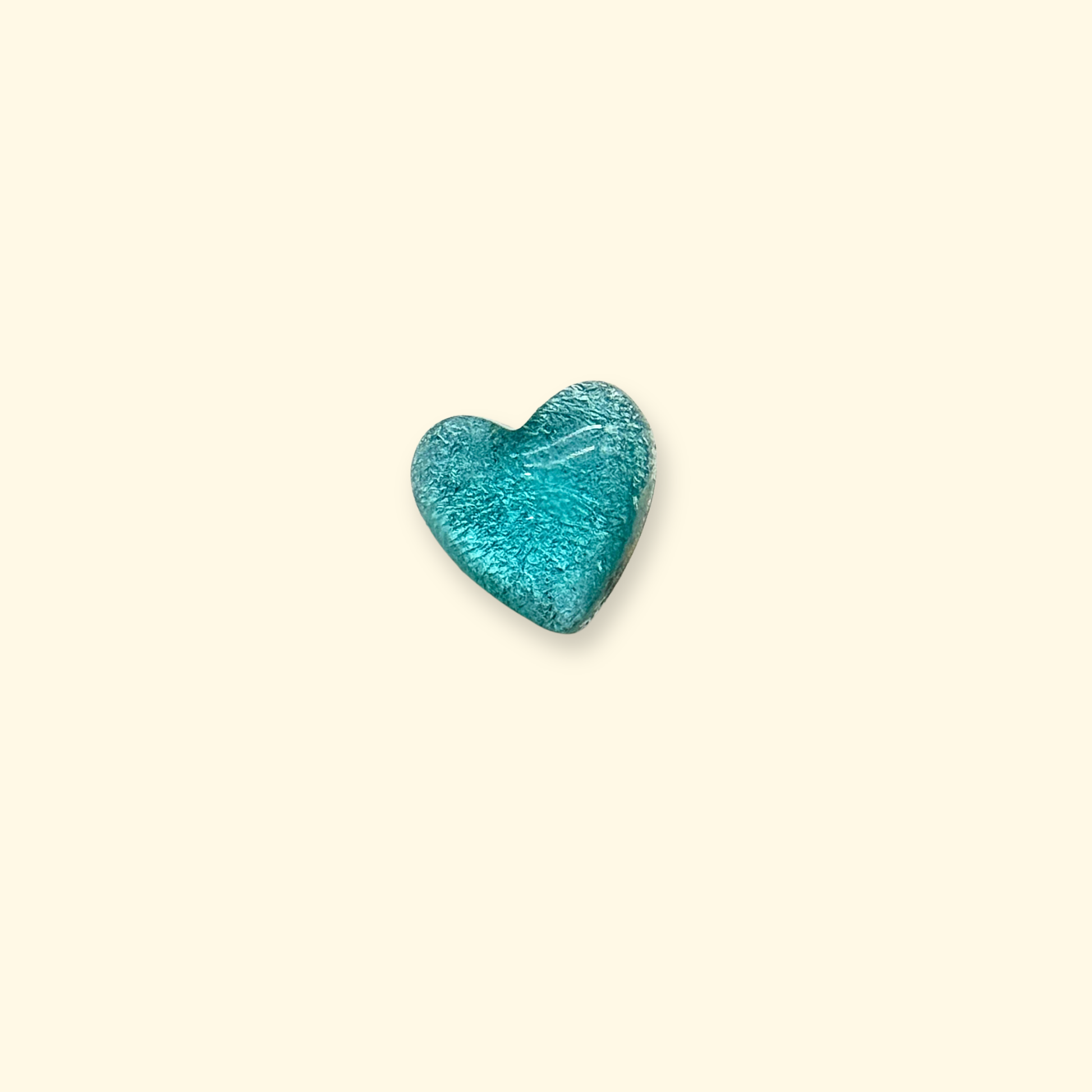 Blue heart ocean-style snap-on dog collar charm, lightweight pet accessory for aesthetic summer styling