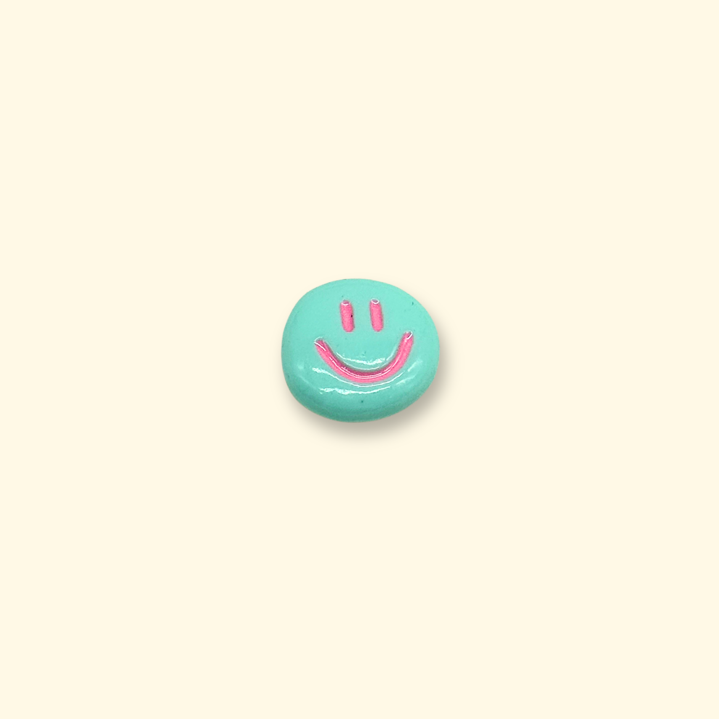 Blue smiley face charm for pet collars, a fun and playful accessory to brighten up your pet's collar