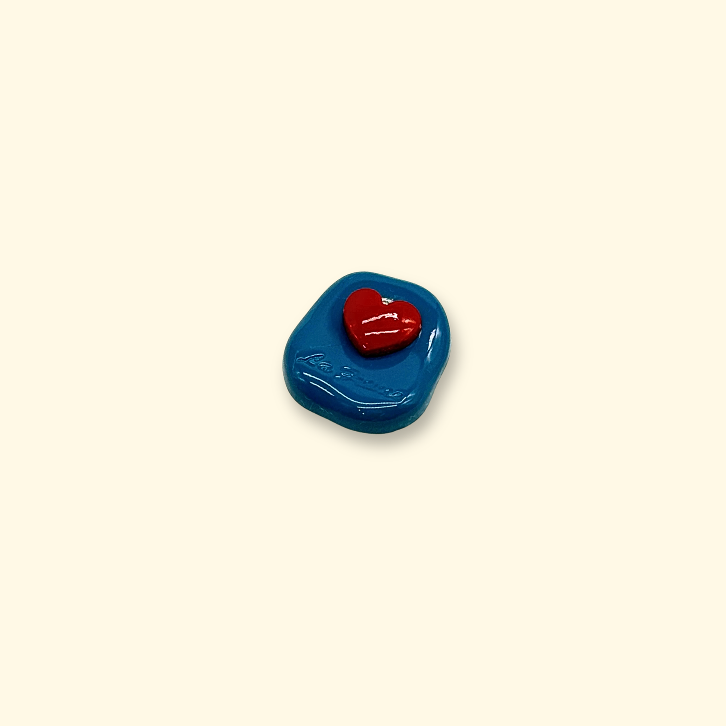Blue Square Charm for Pet Collar | Cute and Colorful Pet Accessory