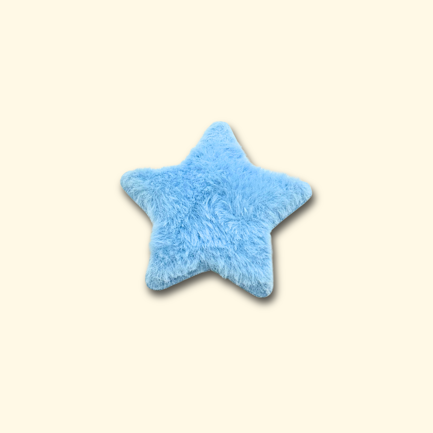 Blue star plush charm for pet collars