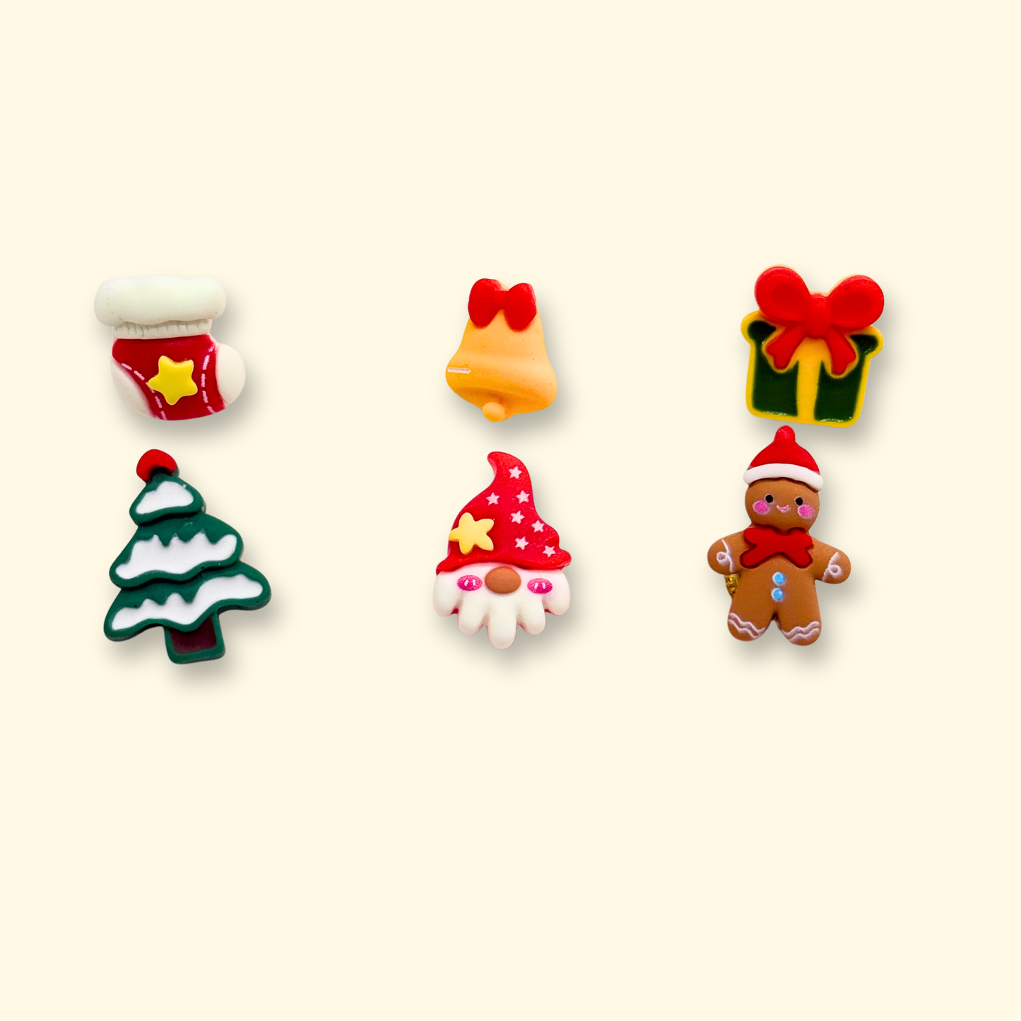 Red Christmas stocking accessory with a yellow star for pet collars