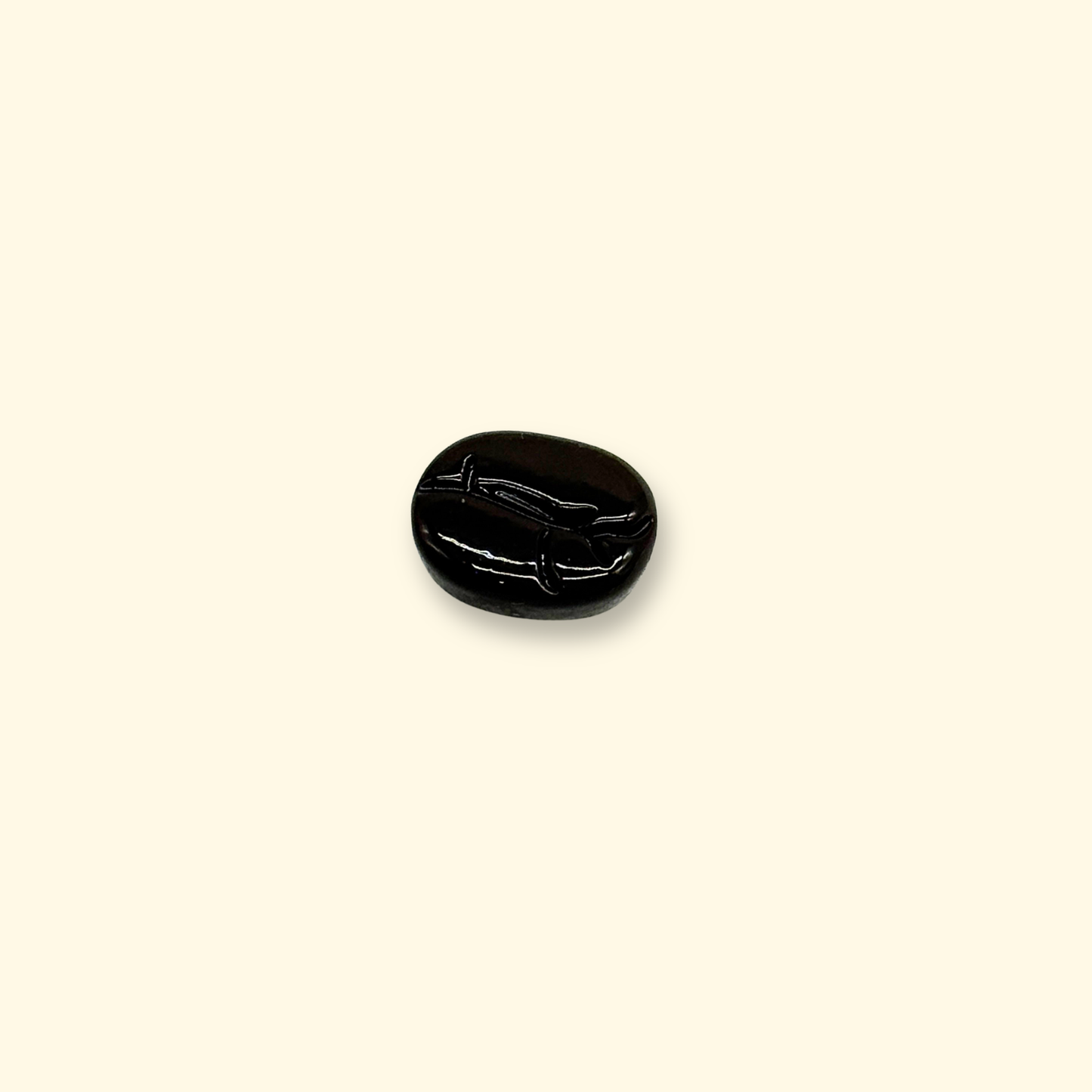 Coffee bean shaped charm for pet collars, a perfect accessory for coffee lovers and their pets