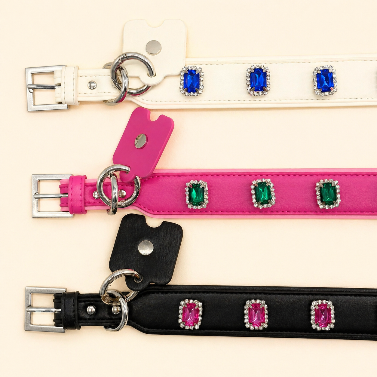 Diamond Pet Collar in Use | Custom Pet Jewelry with Sparkling Diamond Charms