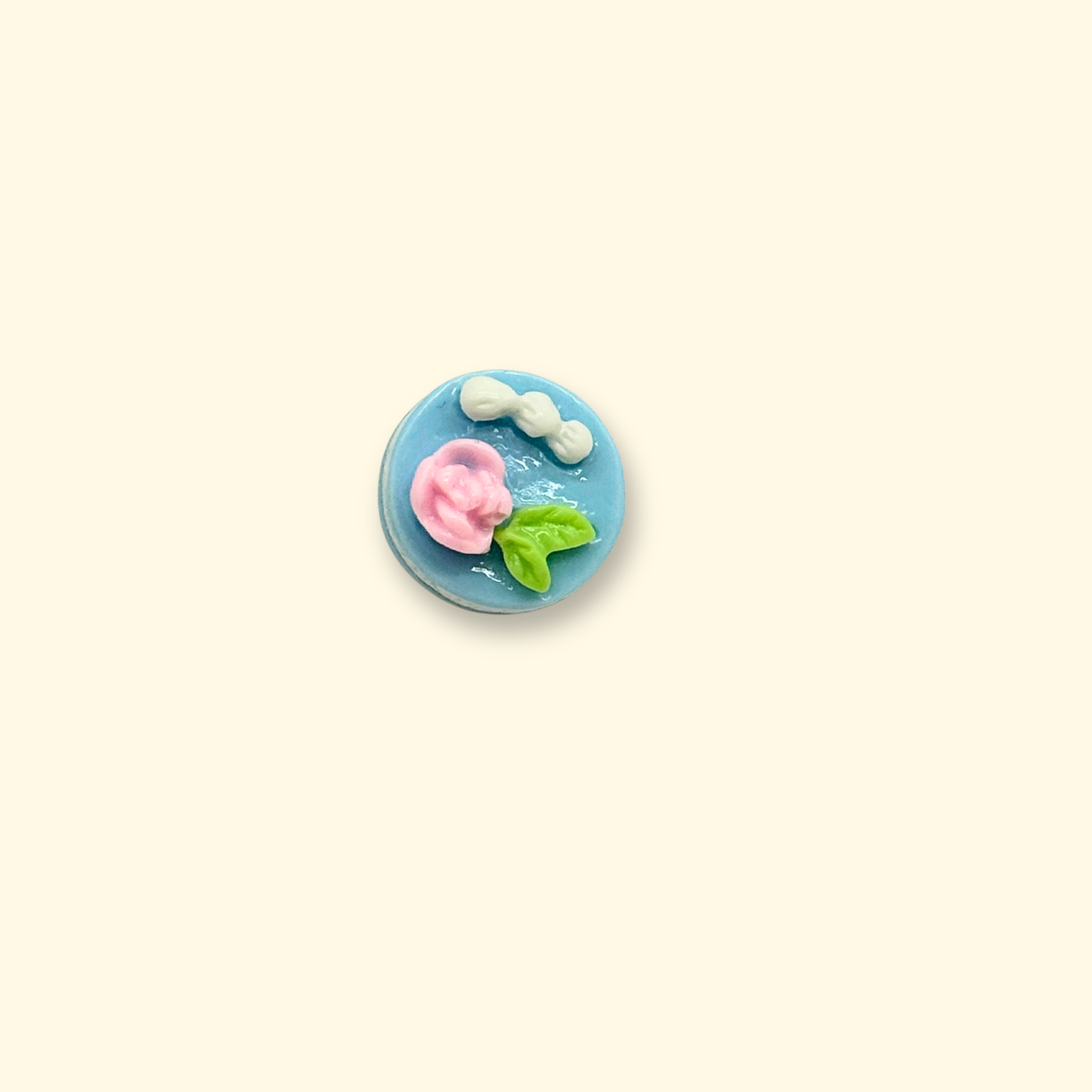 blue macaron pet charm for interchangeable dog collar