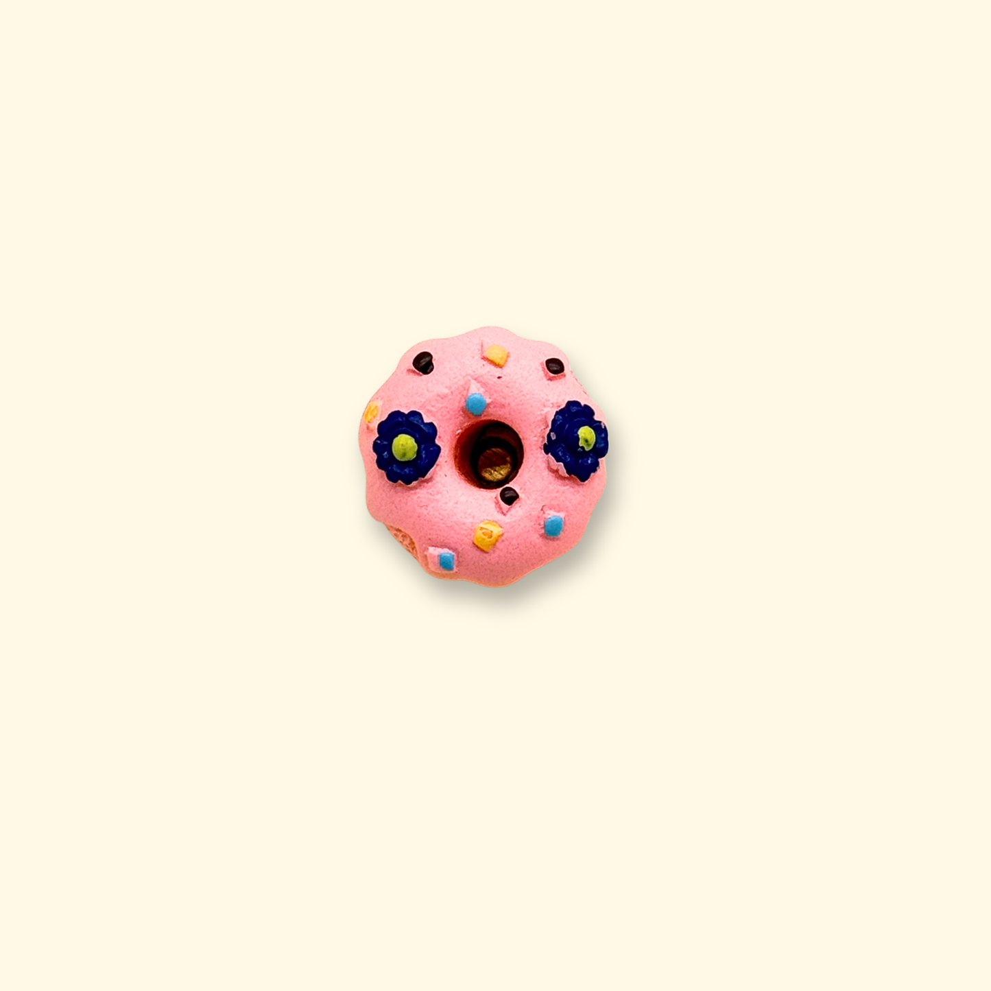 Floral Donut Charm for Pet Collars, Adorable Flower Dog Accessory