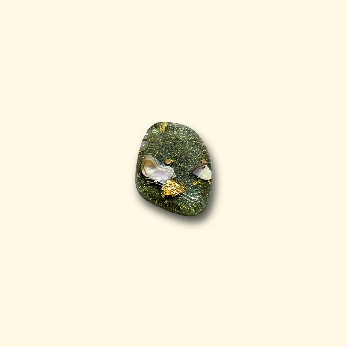 Forest Dream pet charm, featuring earthy green tones and natural elements, perfect for a forest-inspired look on your pet's collar