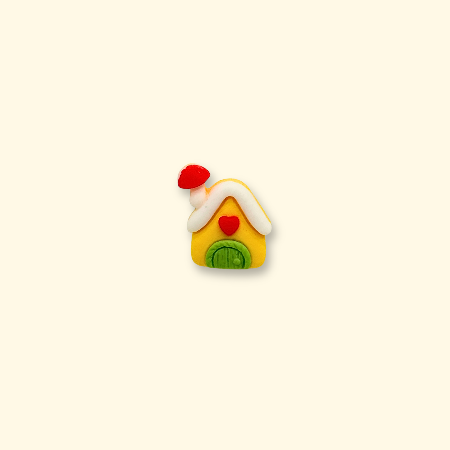 Christmas gingerbread house pet collar charm with festive details