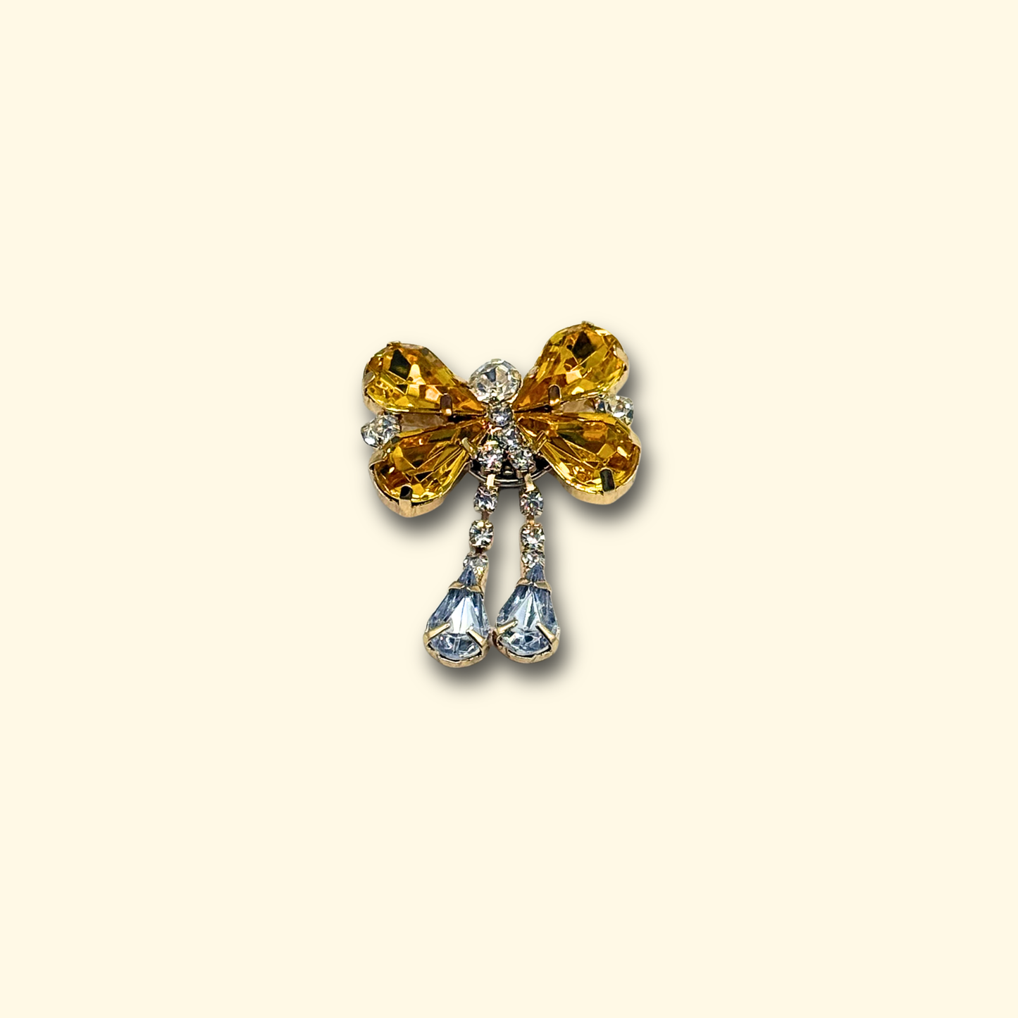 Golden Bow Pet Charm - Luxurious gold ribbon bow charm for your pet’s style