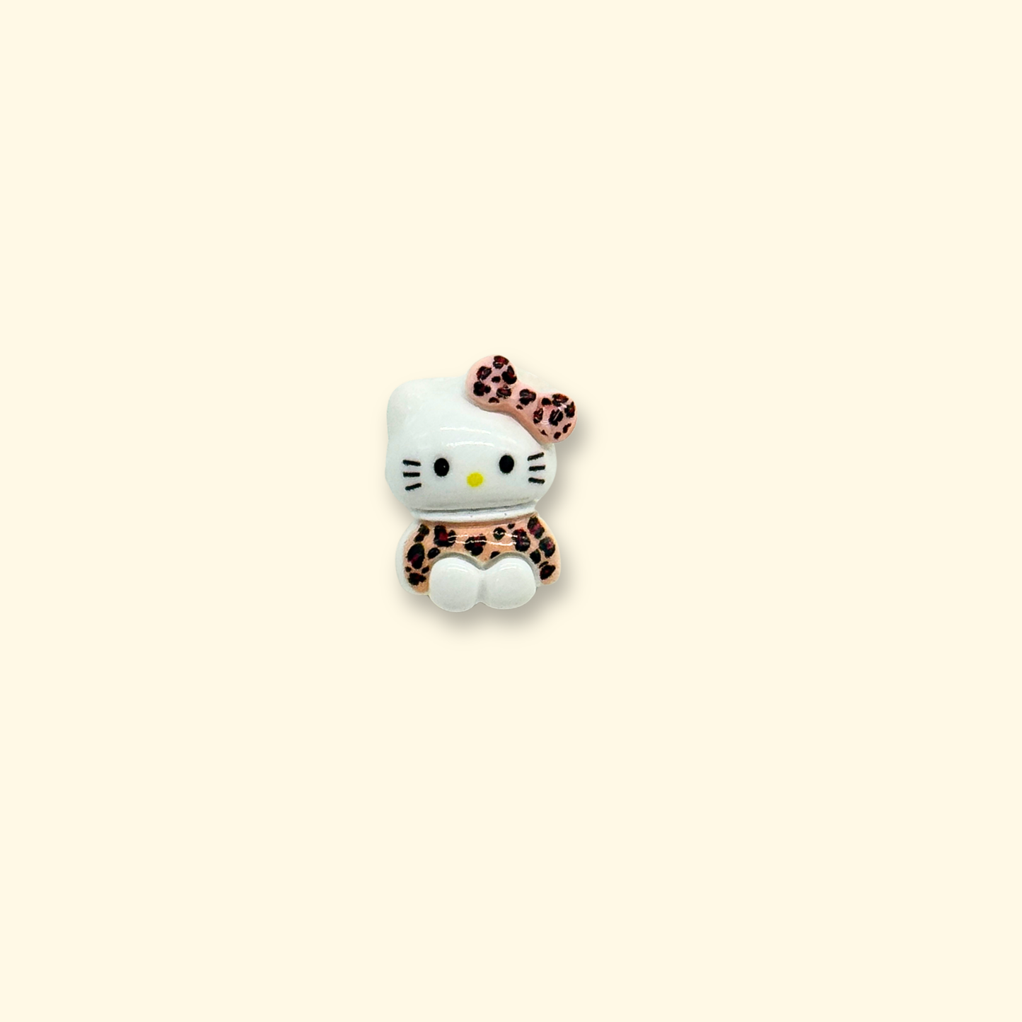Cute leopard kitty pet collar charm for customizable dog and cat collars