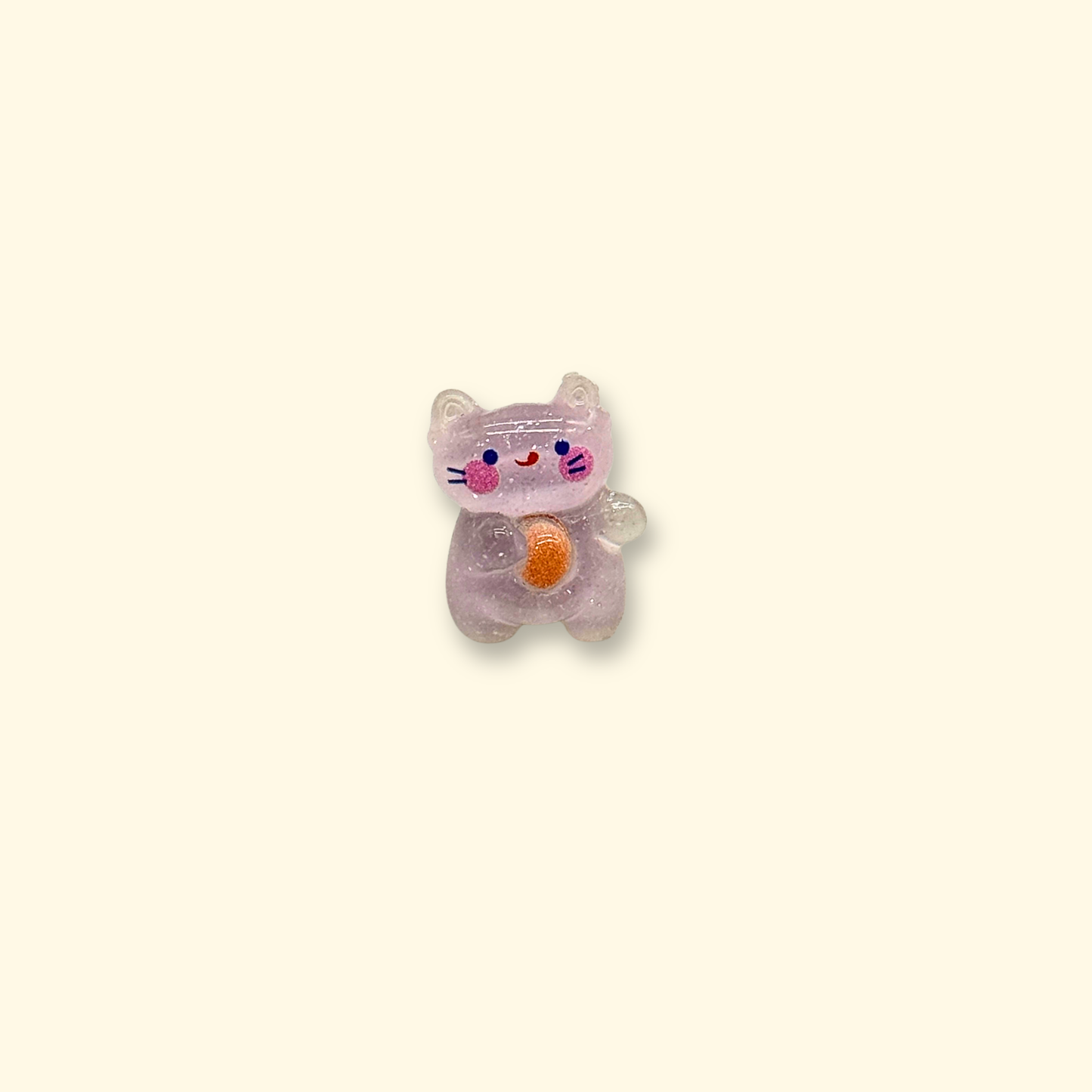 Lilac cat charm, a cute and fun accessory for pets' collars