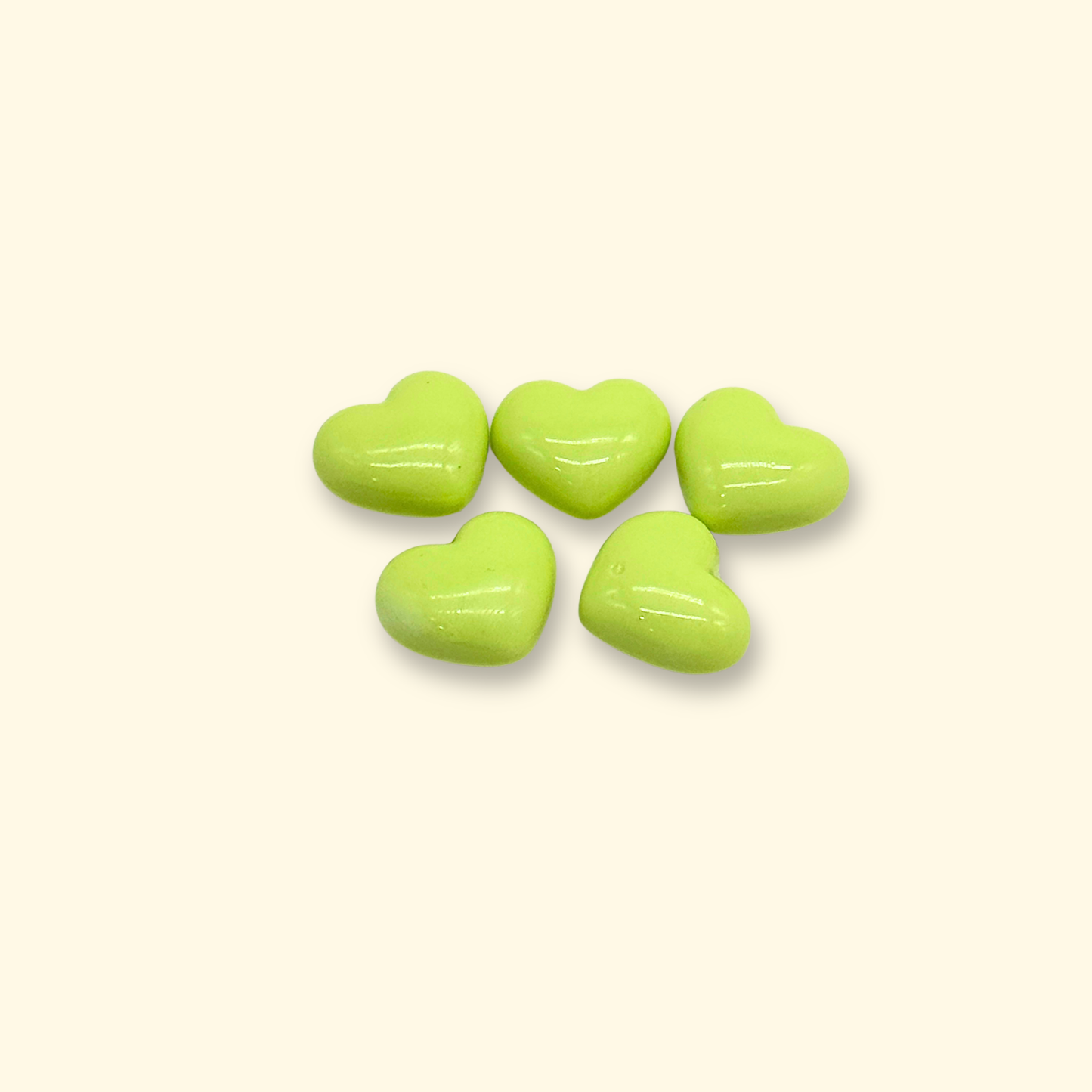 lime green heart dog collar charm for cute pet accessories