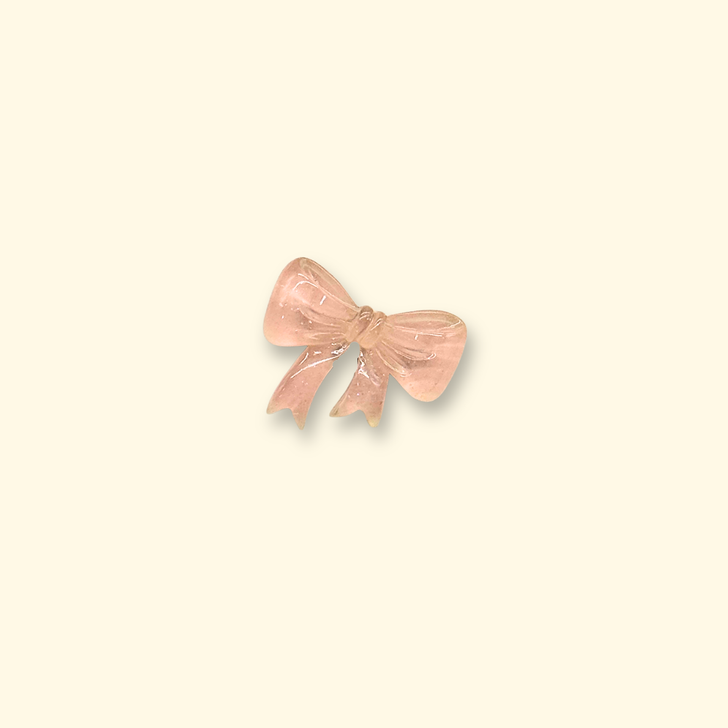 Adorable pink bow charm for pet collars, a sweet and elegant touch to your pet's fashion.
