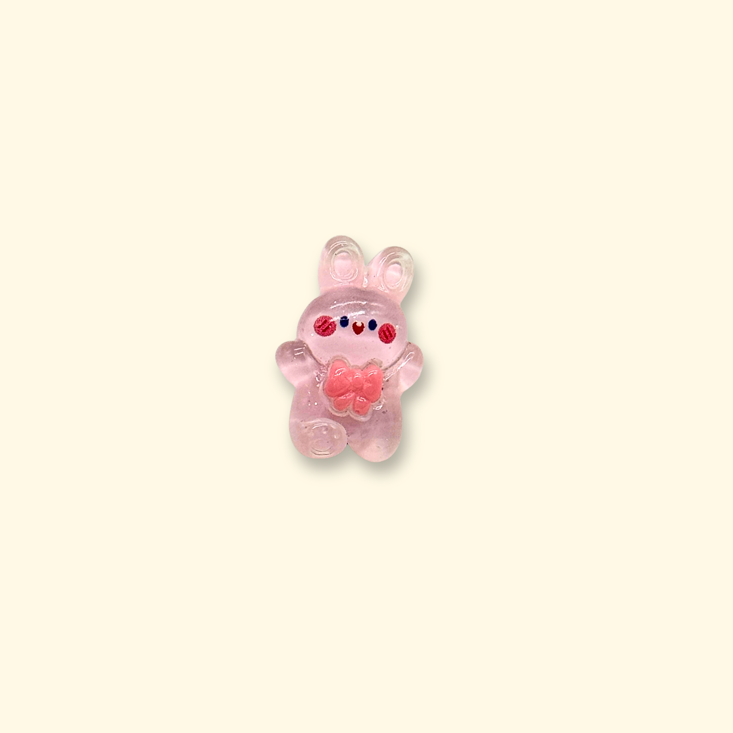Pink bunny charm, a fun and cute pet collar accessory for dogs and cats
