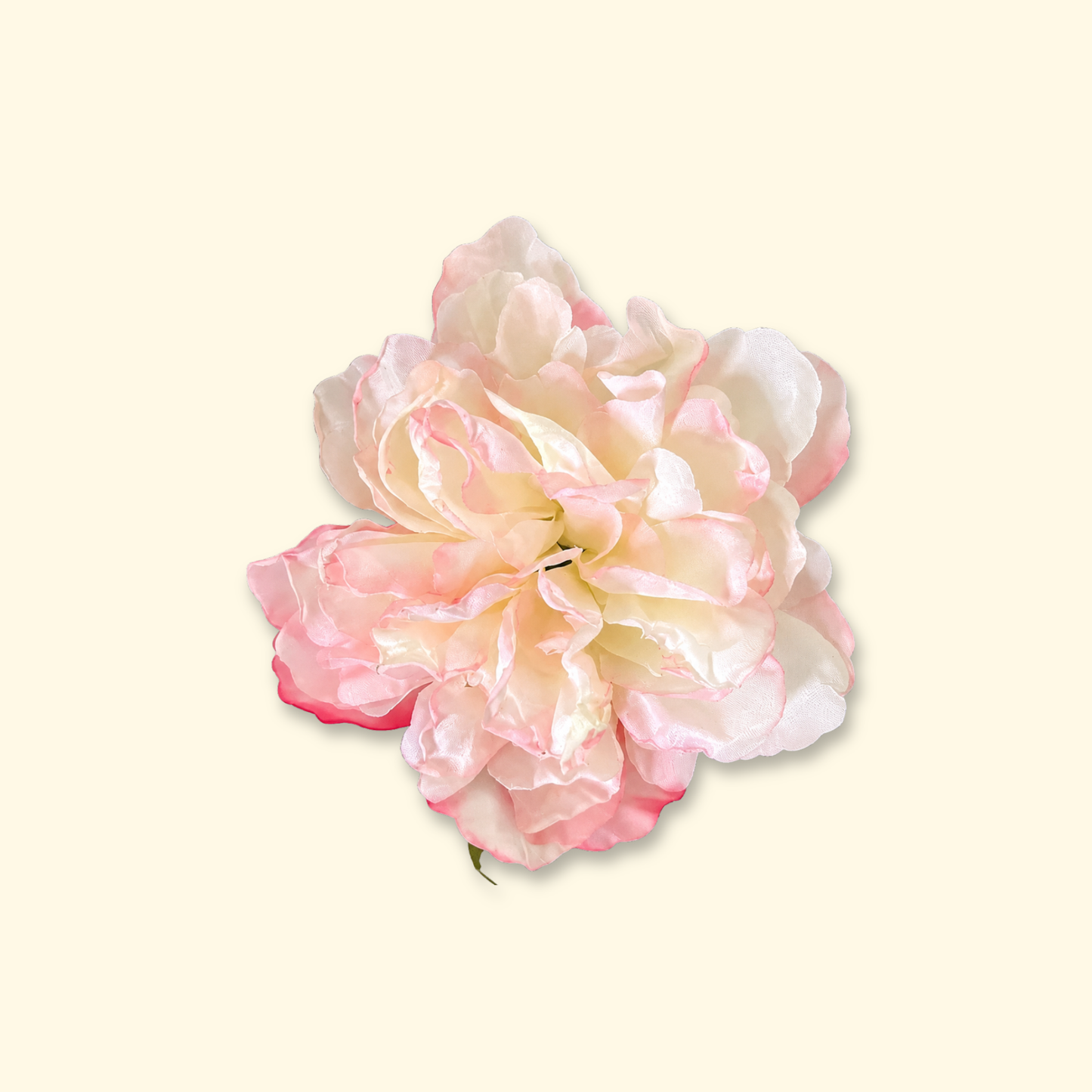 Pink flower dog hair clip – handmade pet hair accessory gift