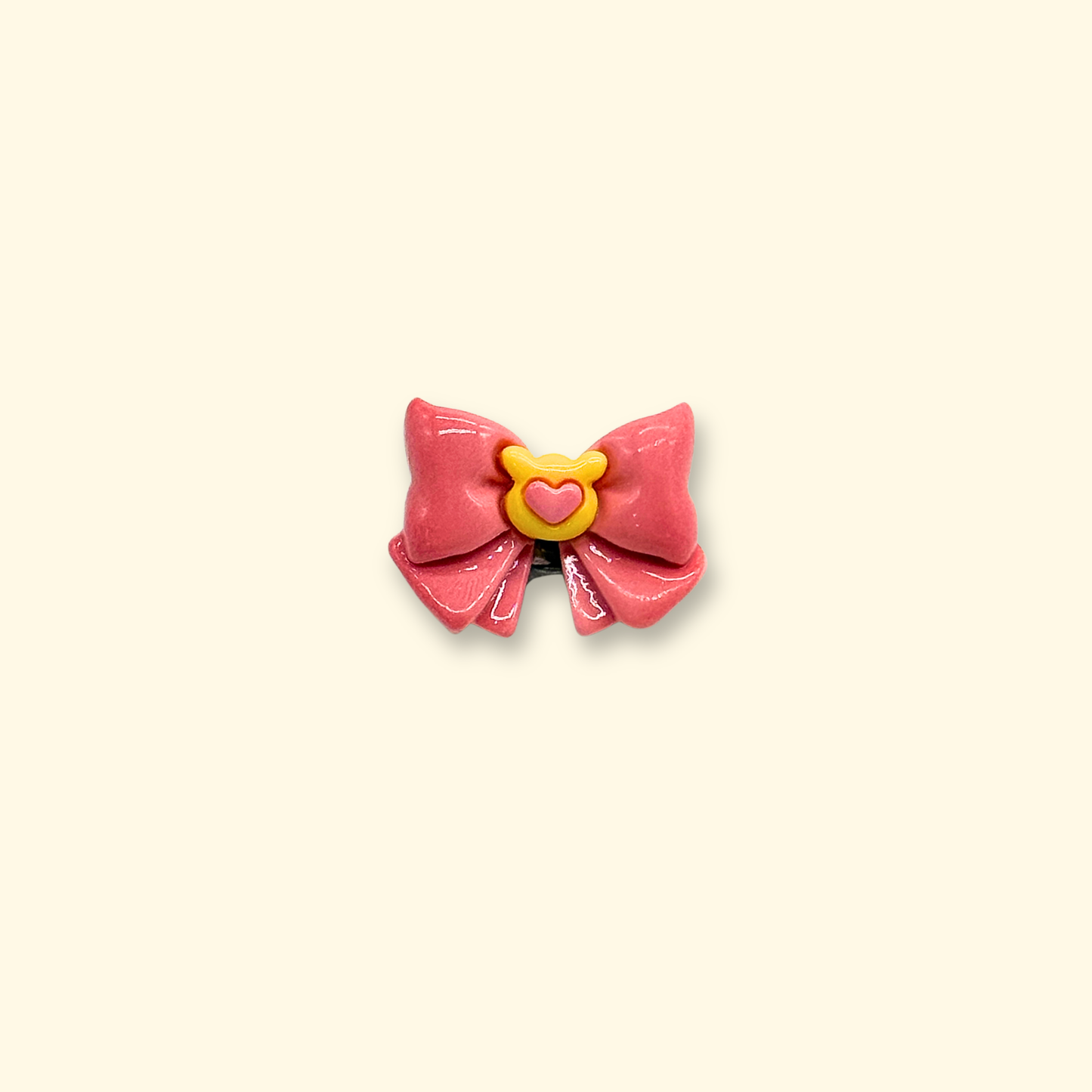pink magical bow charm for aesthetic dog collars