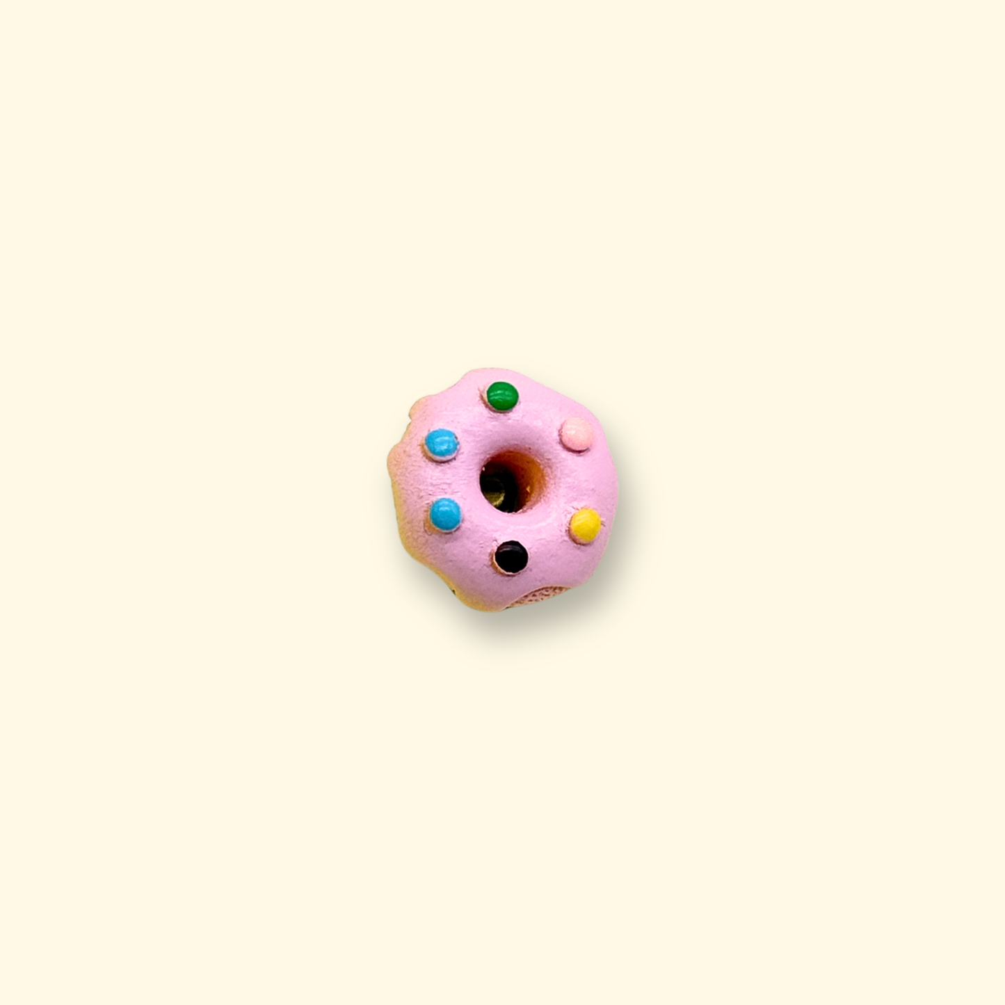 Rainbow Sprinkles Donut Charm for Pet Collars, Cute and Colorful Dog Accessory
