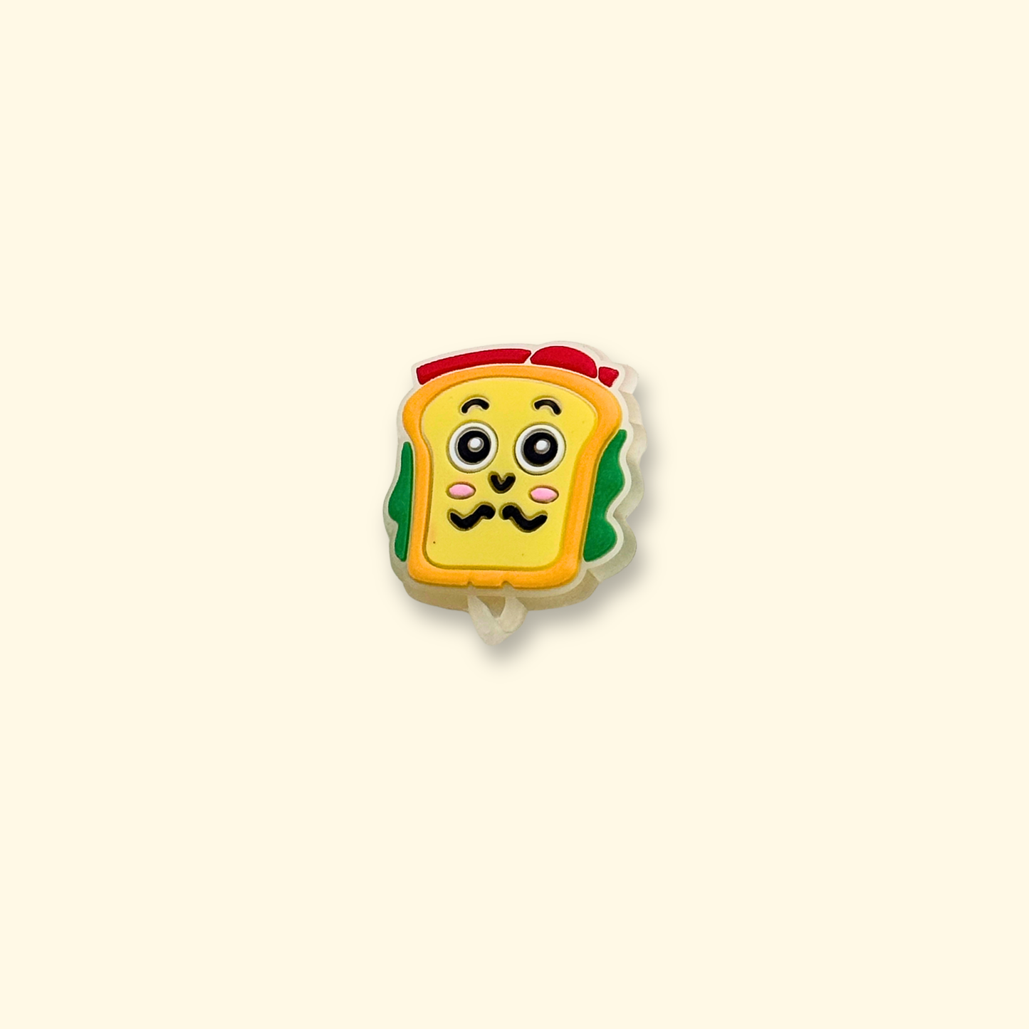 sandwich dog collar charm for customizable pet collars