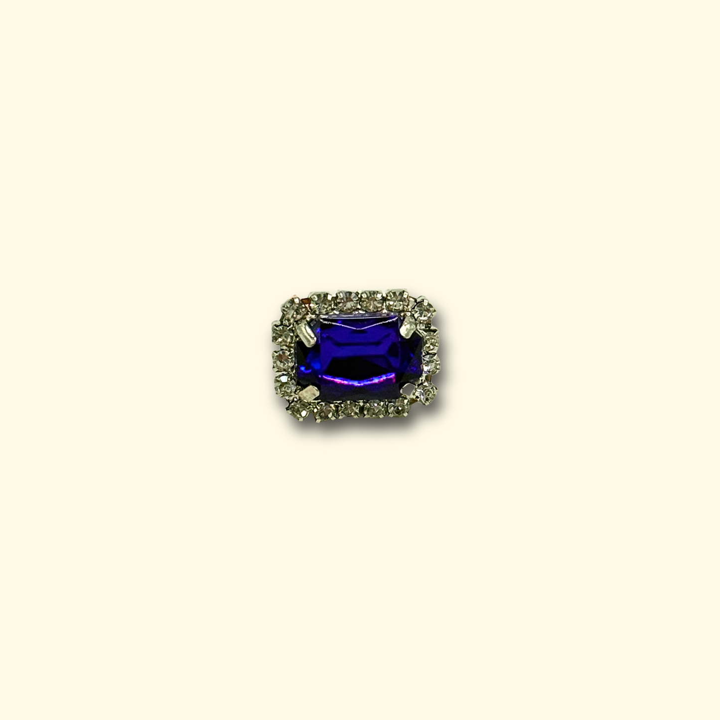 Sapphire Night Pet Charm - Luxurious deep blue diamond charm for pets