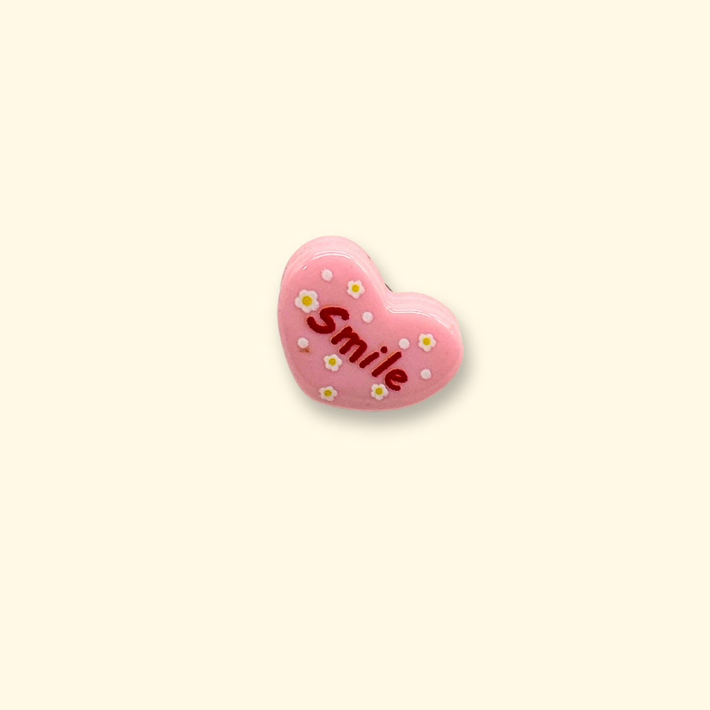 Smiling Heart Donut Charm for Dogs, Cute Pet Collar Accessory