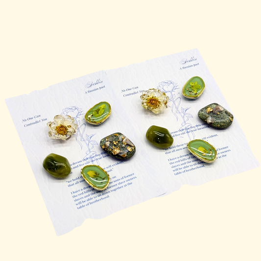 Vintage Floral Geometric Charms featuring delicate flower and geometric design, perfect for customizing your pet's collar