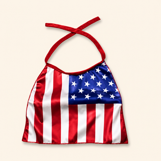 American flag pet cape for patriotic dog outfits and Independence Day celebrations
