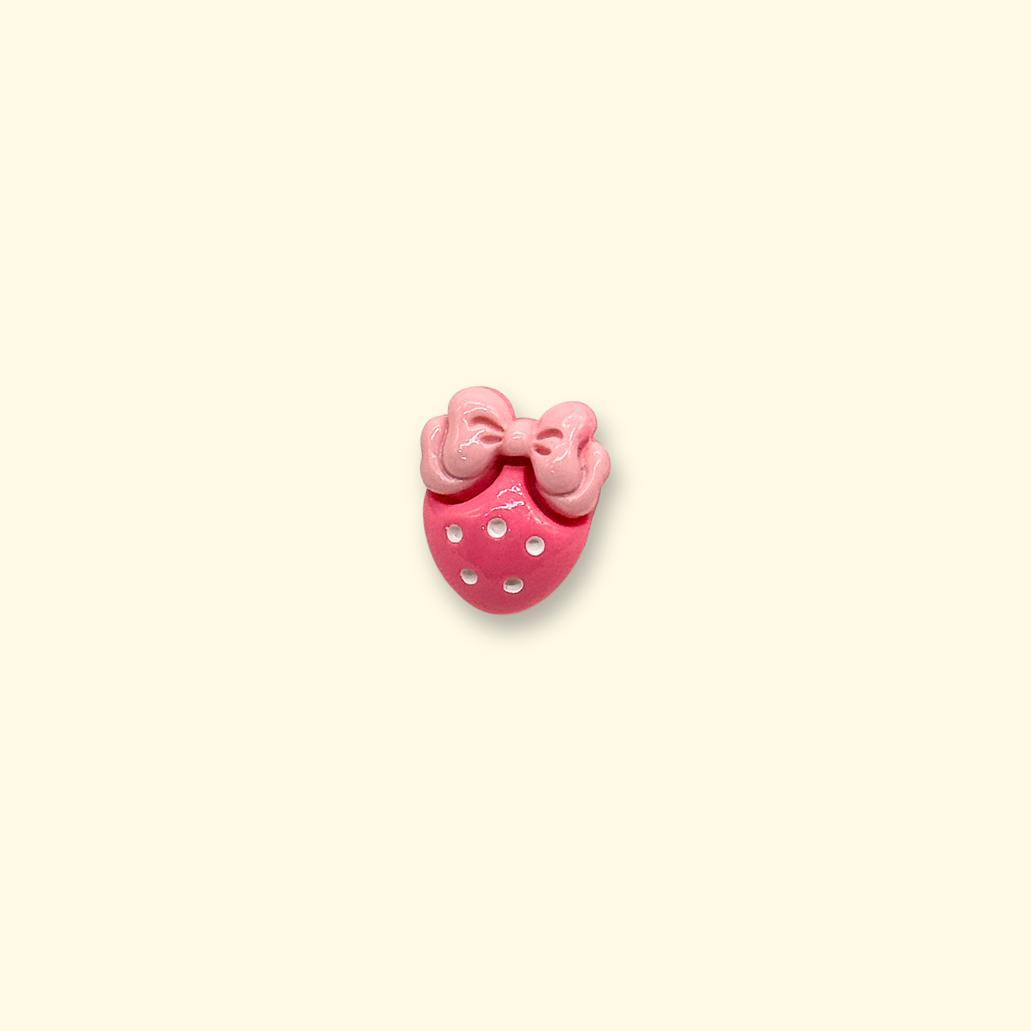 cute strawberry bow dog collar charm for pink pet collars